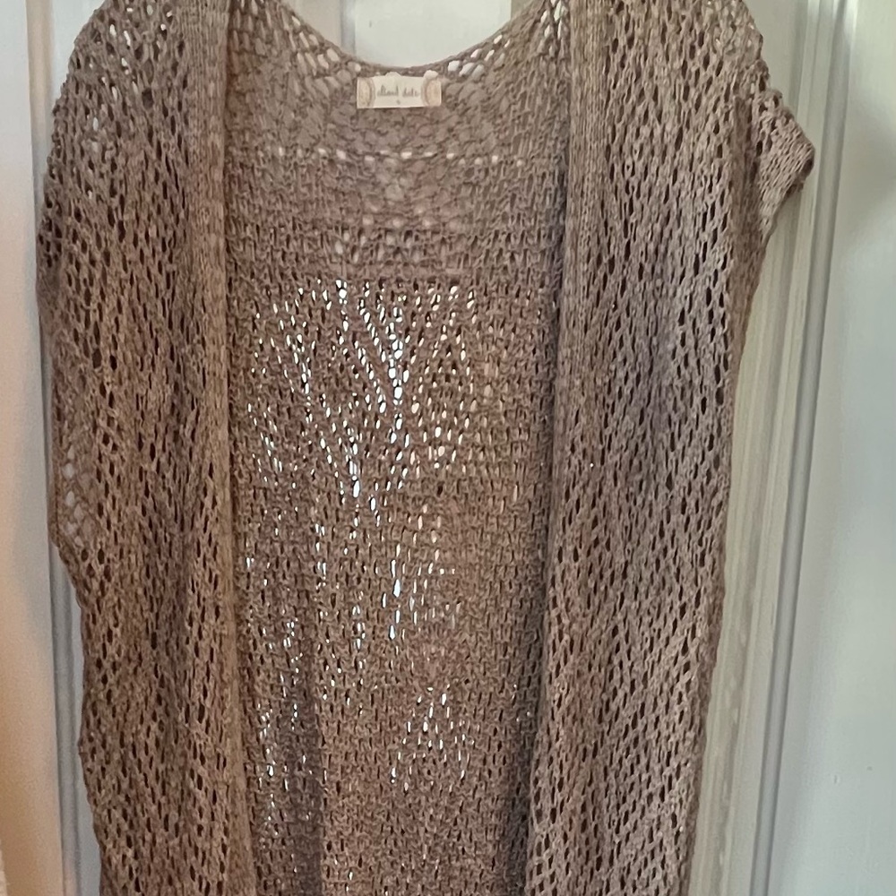 ALTARD STATE sleeveless Duster with fringe.